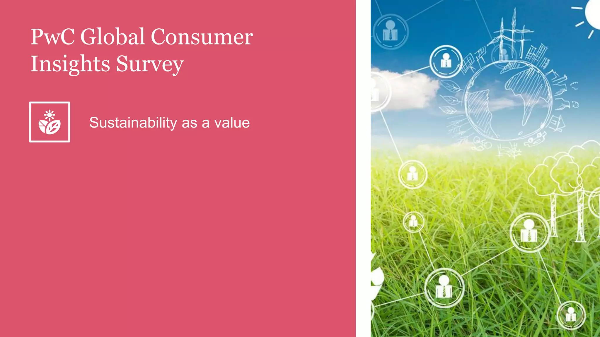 PwC Global Consumer
Insights Survey
Sustainability as a value
 