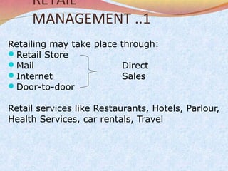 Retail Institutions Examples Retail Institutions | PPT