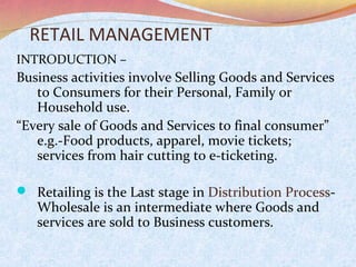 Retail Institutions Examples Retail Institutions | PPT