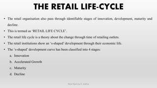 Retail Life Cycle Example Introduction to Retail Management | PDF