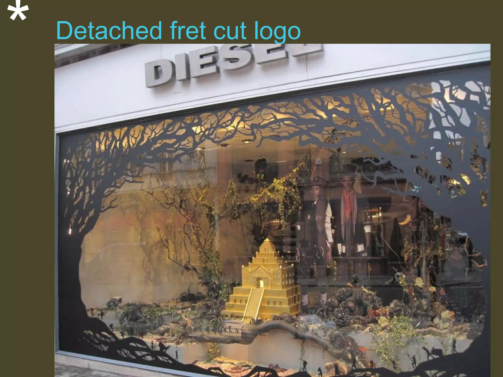 *

Detached fret cut logo

 