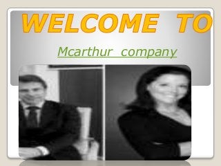 Mcarthur company
 