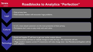 Roadblocks to Analytics “Perfection”
 