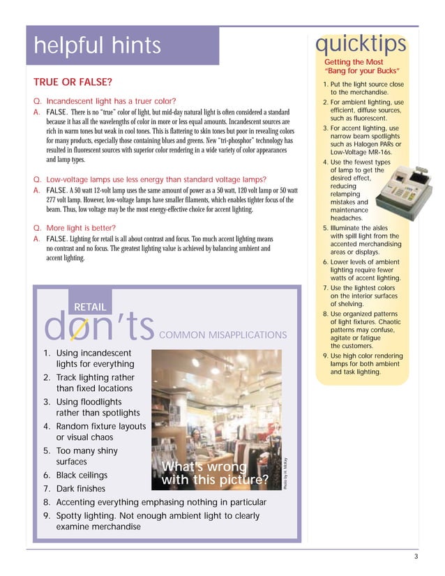 Retail Lighting Design Guide