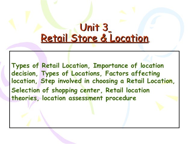 Retail location