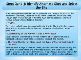 Retail locations | PPTX