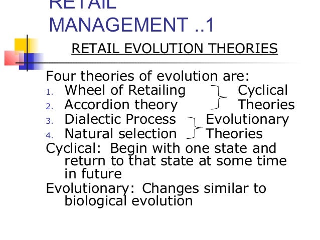 Natural Selection Theory In Retail Natural Selection Theory In Retail