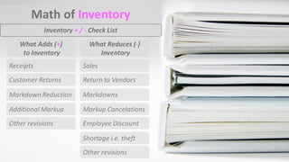 Inventory Management Interview Math Test Basics of Retail Math + Retail Interview | PDF