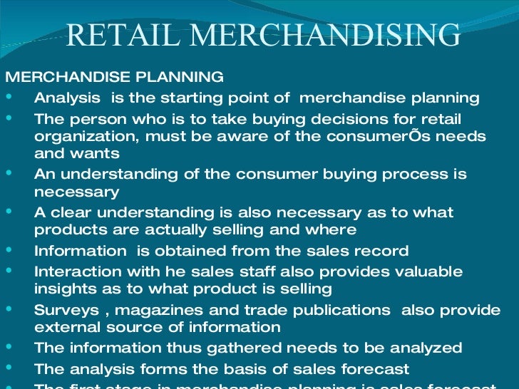 Retail Merchandising