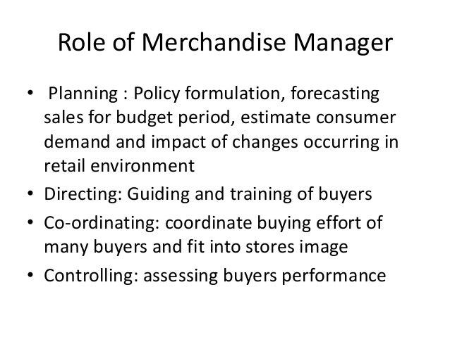 job description fashion buyer