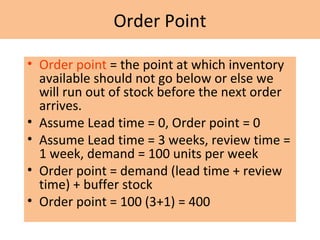 Order Point System Basic Example Image Retail Merchandising 1 | PPT
