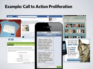 Example: Call to Action Proliferation
 