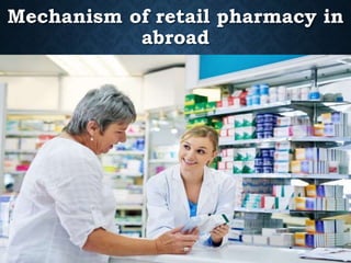Mechanism of retail pharmacy in
abroad
 