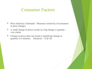 Consumer Sensitivity Retail pricing | PPT