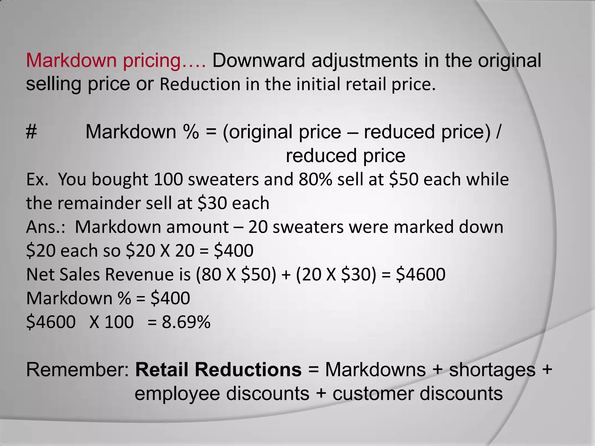 Markup is Rs.5 or 25% of the cost or 20% on selling price