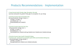 Retail products - machine learning recommendation engine | PPTX