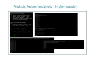 Retail products - machine learning recommendation engine | PPTX