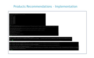 Retail products - machine learning recommendation engine | PPTX