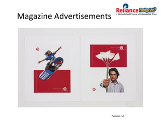 Magazine Advertisements
Parisian Ad
 