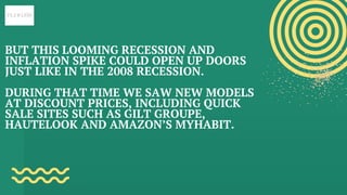 BUT THIS LOOMING RECESSION AND
INFLATION SPIKE COULD OPEN UP DOORS
JUST LIKE IN THE 2008 RECESSION.
DURING THAT TIME WE SA...