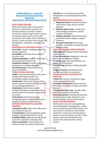 Retail Store Walk Notes.pdf Retail Sales Mod 2 Summary.pdf