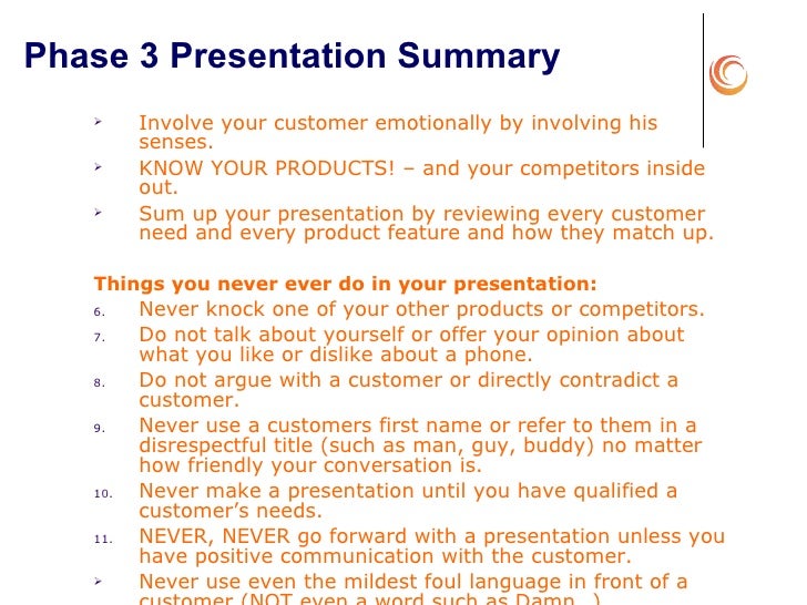 sales training presentations