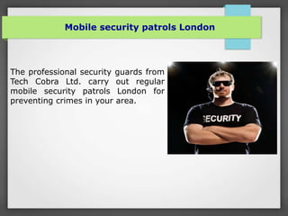 Construction site security guards London | PPTX