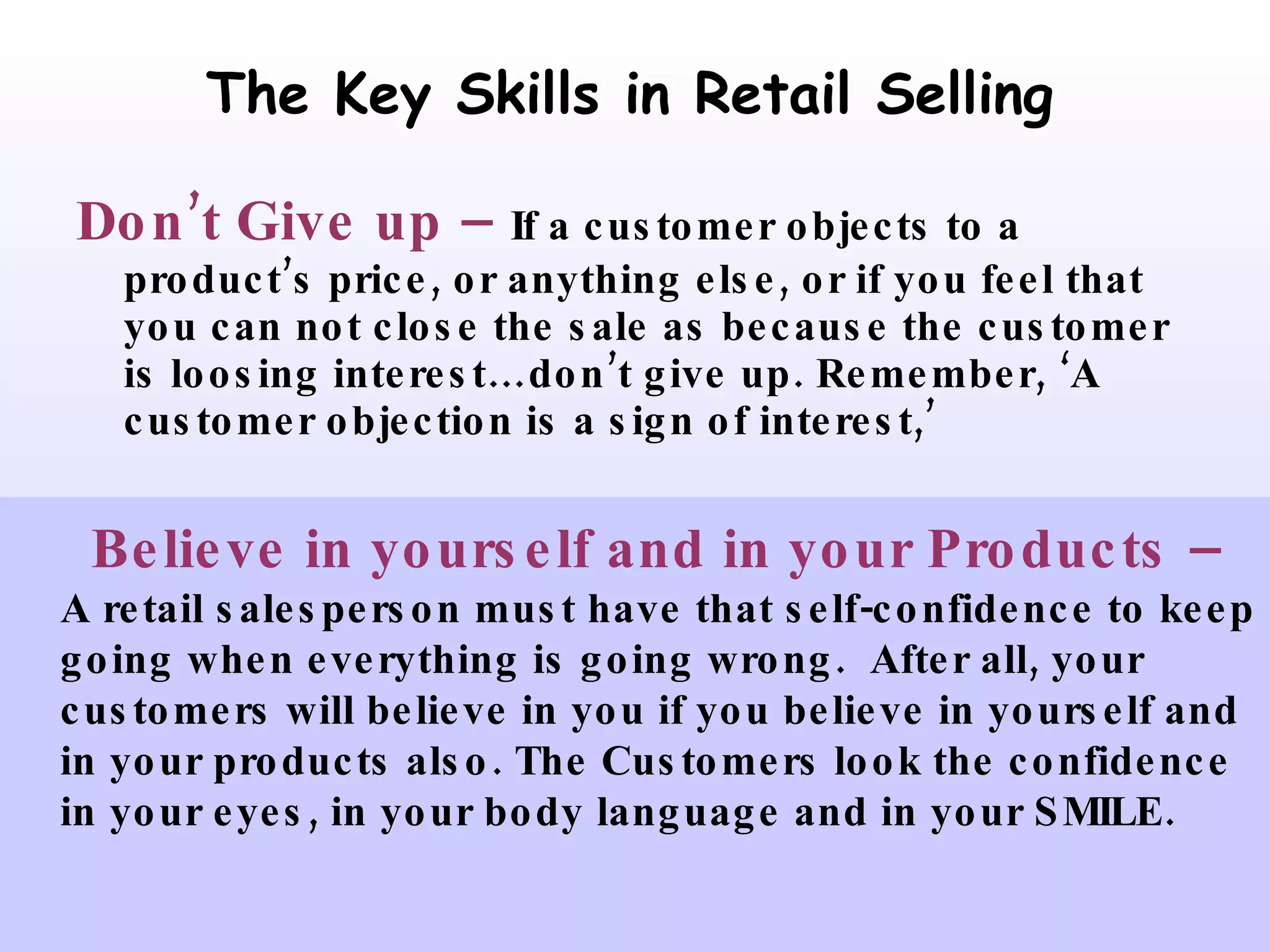 Retail selling skills | PPT