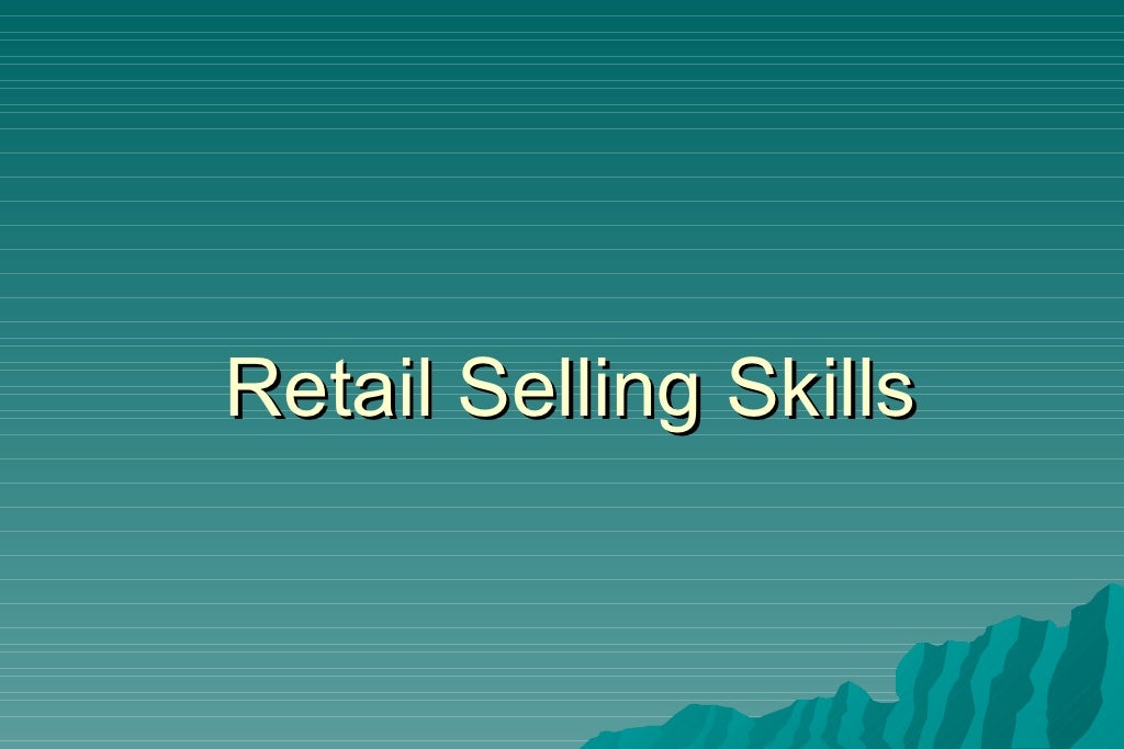 Retail Selling Techniques