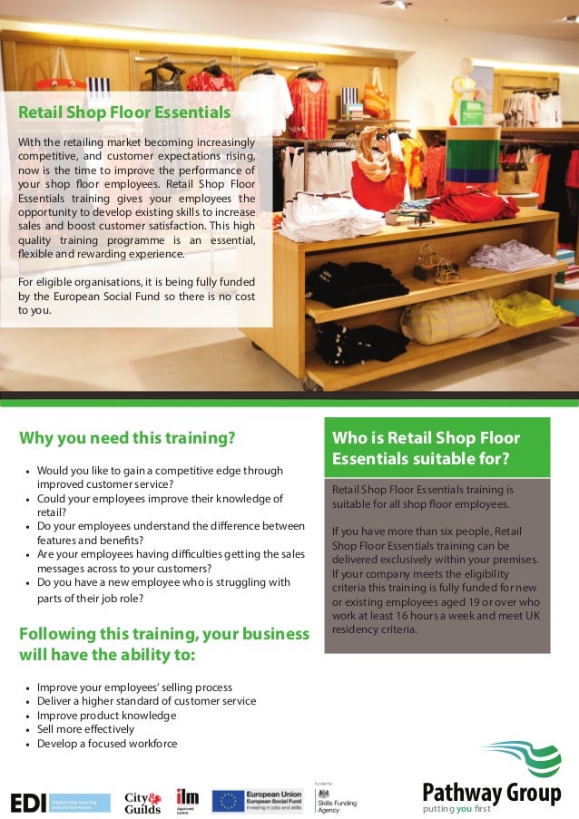 Retail Shop Floor Essentials Training Courses