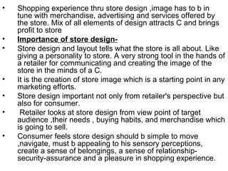 Retail store design | PPT