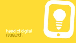 head of digital
research
 