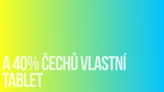 a40%ČECHůvlastní 
tablet
 