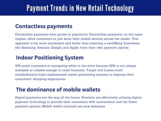 Retail Technologies and Retail Trends That will Define The Future | PDF