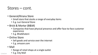 Store Building Terminolagy Retail Terminology | PPTX