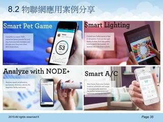 Page 352015 All rights reserved ®
8.2 物聯網應用案例分享
 