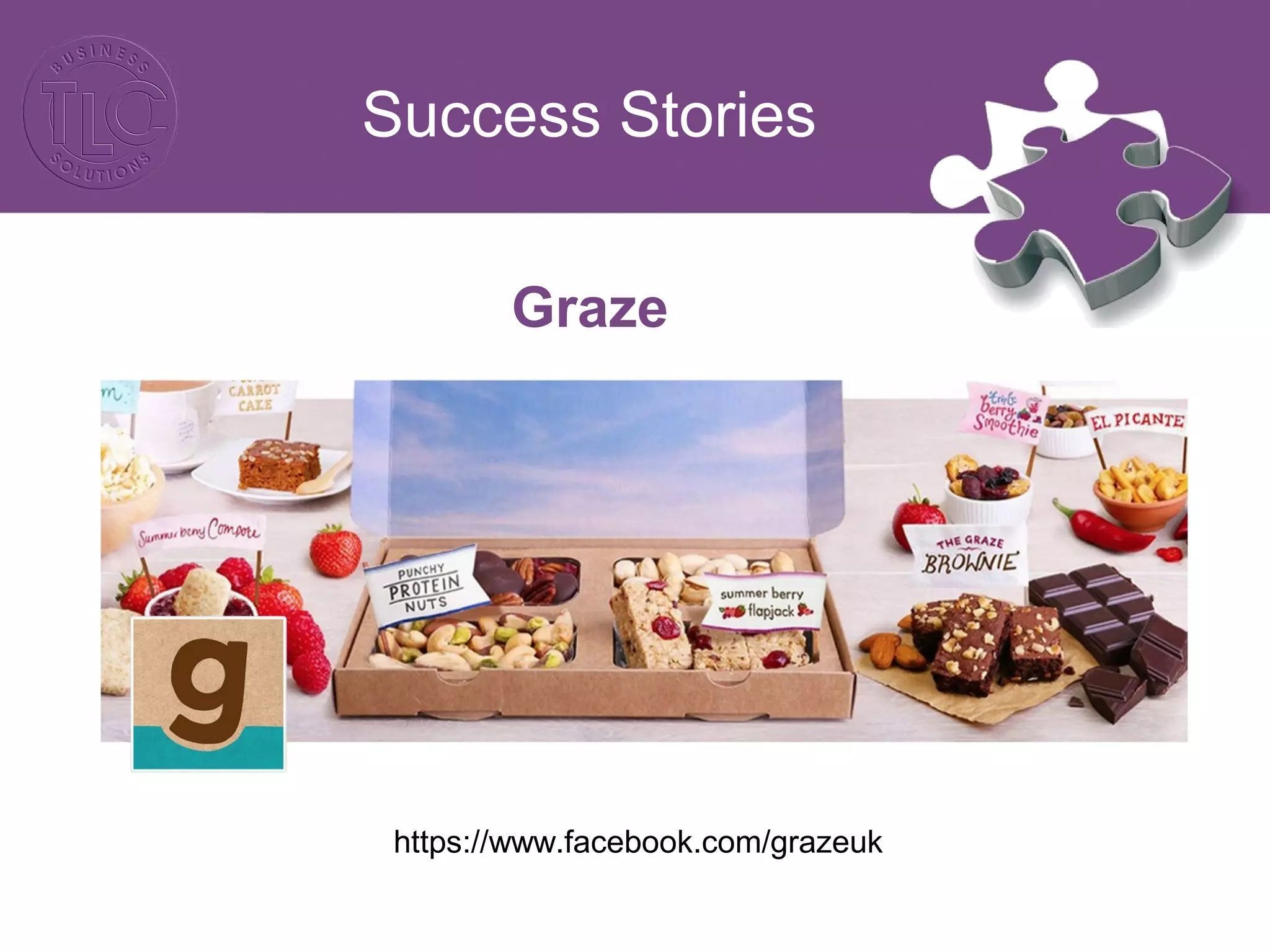 Success Stories
https://www.facebook.com/grazeuk
Graze
 