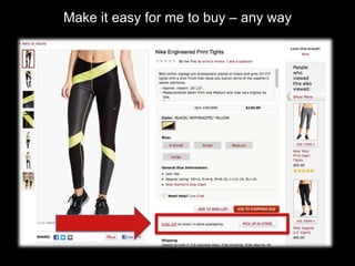 Make it easy for me to buy – any way
 