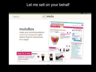 Let me sell on your behalf
 