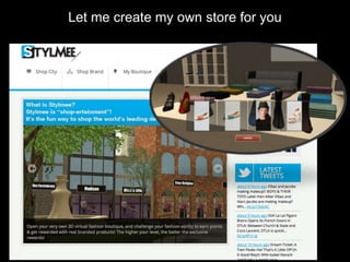 Let me create my own store for you
 