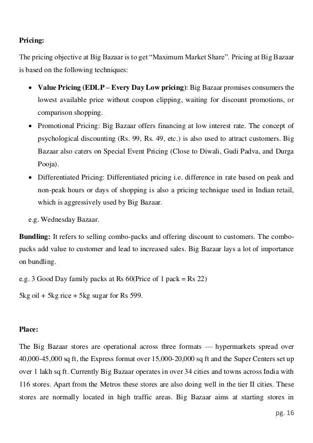 retail-visit-report-of-big-bazaar