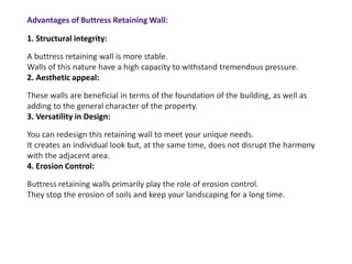 Wall Integrity Pattern retaining-wall along with soil stability measures | PDF