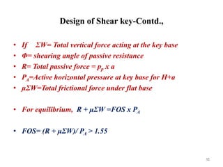 Retaining Wal Key retaining-wall along with soil stability measures | PDF