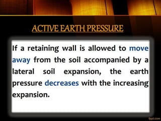 ACTIVE EARTH PRESSURE
 