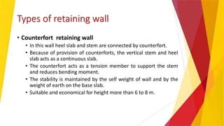 Retaining wall - design of reinforced concrete structure | PPTX