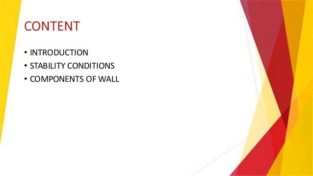 Retaining Wall Design Retaining Wall Design