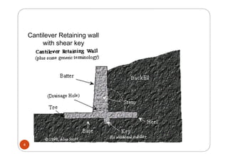 Retaining Wal Key retainingWall design design with Analytical Part | PPTX