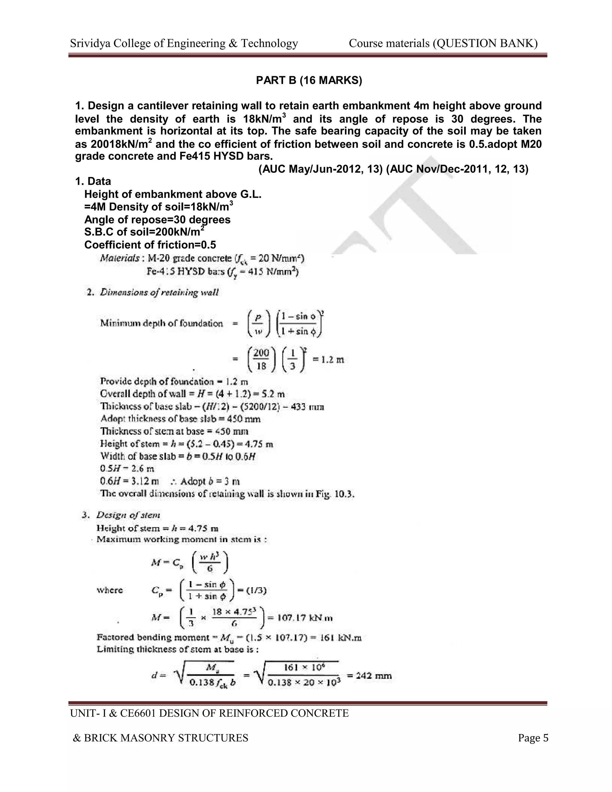 Retaining wall Questions.pdf