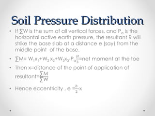 Soil Pressure DistributionSoil Pressure Distribution
 