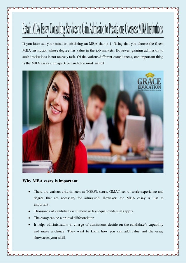 mba essay consulting